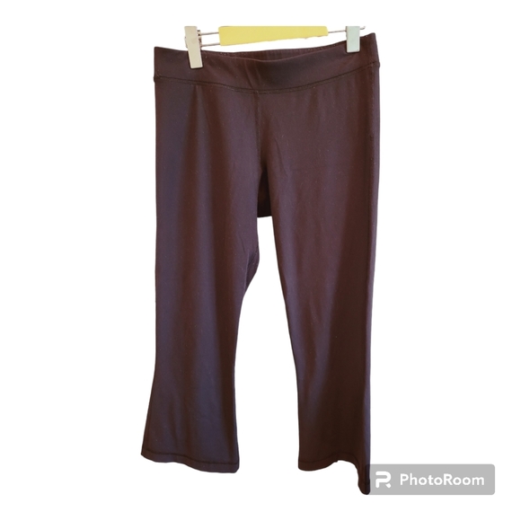 Lululemon Athletica Black Cropped Wide Leg Leggings - Picture 2 of 7